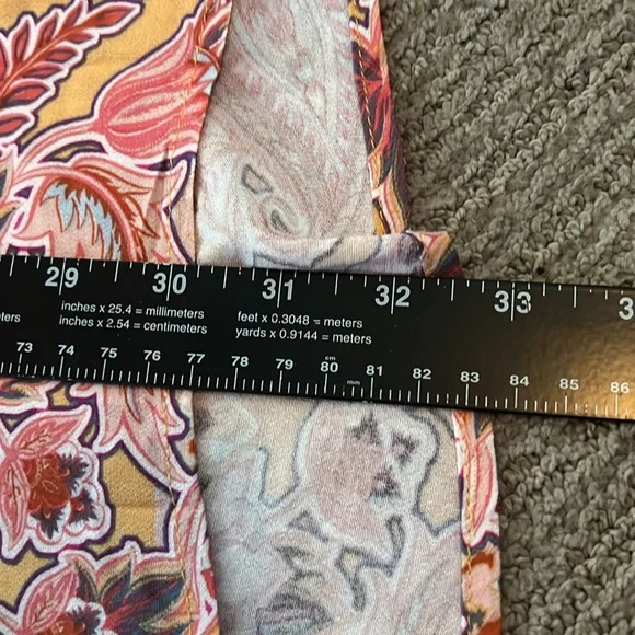 Knox Rose women’s multicolored bohemian open front paisley cardigan SZ M - Picture 7 of 7